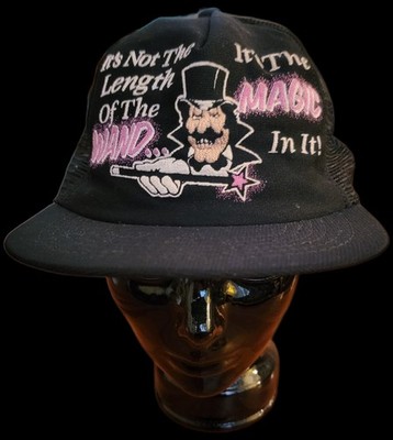 VTG MAGICIAN HAT CAP NOT THE LENGTH OF THE WAND IT'S THE MAGIC IN IT JOKE