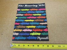 1965 Plymouth Full Line Belvedere Fury Barracuda Sales Brochure Literature 20 Pg
