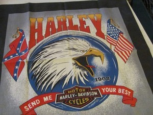 Vintage Harley Davidson Banner/bandana. 22"x22"