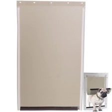 PAC11-11039 Pet Door Replacement Flaps for Dog Large 10 1/8" x 16 7/8", Gray