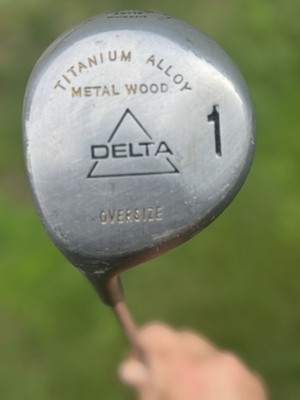 Delta Oversize Titanium Matrix 1 Left Handed Driver  Tour Tech Grip 45 Inch