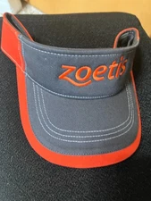 Zoetis Orange Grey Sun Visor Hat, Great condition & Bright
