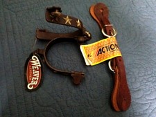 New Ladies Weaver german silver star spurs and new straps