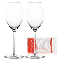Spiegelau Hi-Lite Champagnerglas 347 Ml 2Er Set + Poliertuch Aus Kristallglas