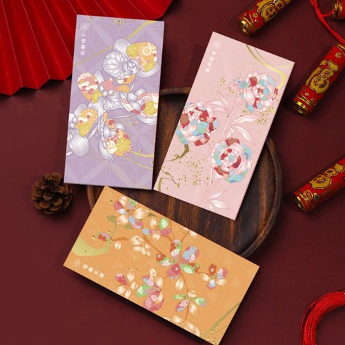 4Pcs Chinese Style Chinese New Year Red Envelopes Money Packet Spring Festival