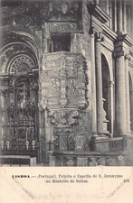 B245 Portugal Lisboa Lisbon Pulpito e Capella S Jeronymo Chapel postcard