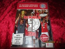 2-DVDs DOUBLE 2016-FC BAYERN MÜNCHEN-DIE SAISON 2015 / 2016 /-Neuwertig !-