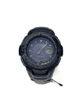 CASIO G-SHOCK Solar Analog-Digital Stainless Watch Black Near Mint JAPAN