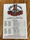 Kelly Miller Circus Official 2007 Route Card No.1