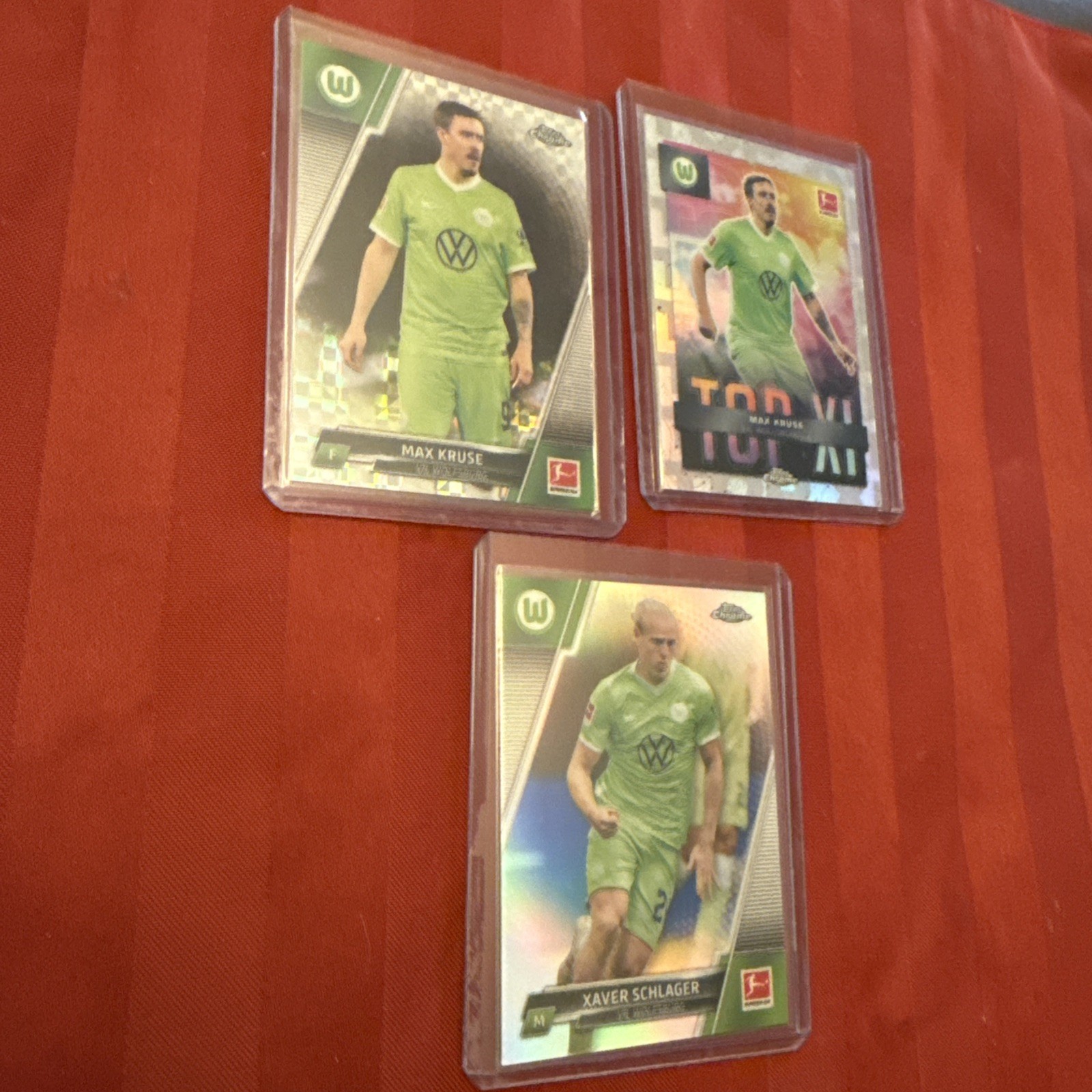 2022-23  Topps Chrome Bundesliga Wolfsburg Lot- Max Kruse Top XI Half Case Hit