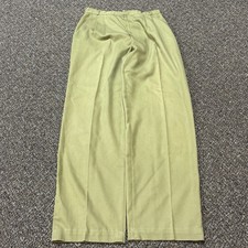 Vintage 1980s Light Green Dress Pants Wide Leg Happy Legs 29x30 Designer