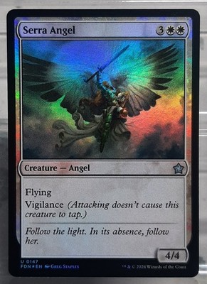 Magic - Serra Angel - Uc/Foil/Kreatur - Magic: The Gathering: Foundation - EN/NM