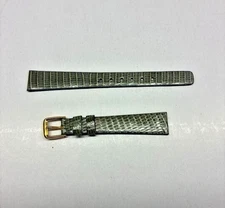 13mm Gray Genuine Lizard Watch Band - USA