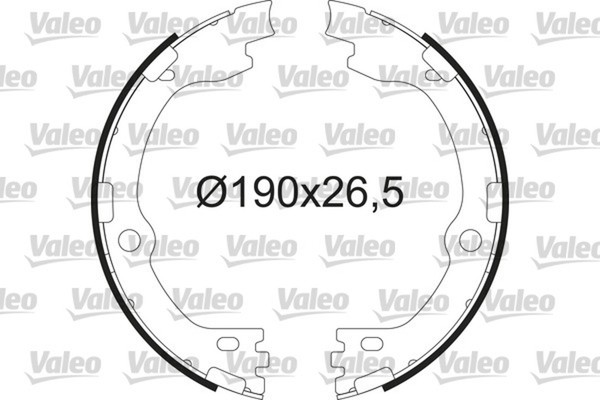 Valeo Bremsbackensatz Feststellbremse 564211 FüR KIA Sorento 3 UM Crdi 4WD GDI-image