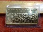 Grand Canyon 1974 Hamilton Mint 1 Ounce .999 Silver Bar w/ Gold EP - No Reserve