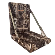 Camouflage Hunting and Stadium Seat Cushion with Backrest - 5cm Thick, Water-...