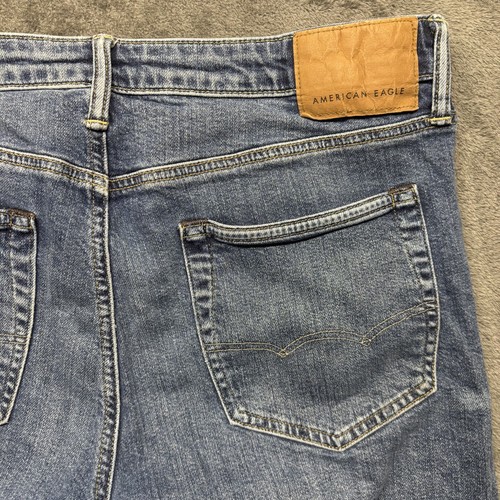 American Eagle Jeans Mens 33x30 (Fits 33x28) Blue Denim Flex Relaxed Straight