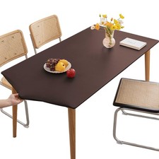 PU Stretch Fitted Rectangle Tablecloth with Elastic Edge 35 x 55 Inch Waterpr...