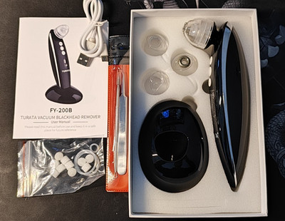 Turata FY-200B Blackhead Remover | Porenreiniger Schwarz, Mitesser entferner