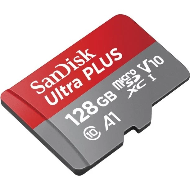 Sandisk Ultra Plus 128 GB Micro SDXC A1 V10 C10 Speicherkarte - Bild 2 von 2