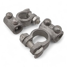 2x Heavy Duty Commercial Battery Terminals 11mm Positive Negative Terminal PAIR