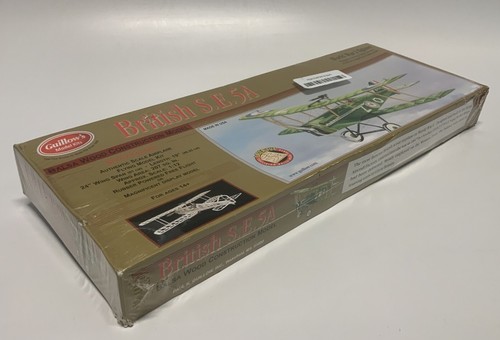 Guillows 202 1:12 British S.E.5A Military WW 1 Plane Model Kit Balsa Wood Sealed - 第 2/6 張圖片