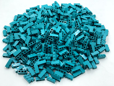 LEGO Pack of 100x New Dark Turquoise Brick 1 x 3 BULK BRICKS