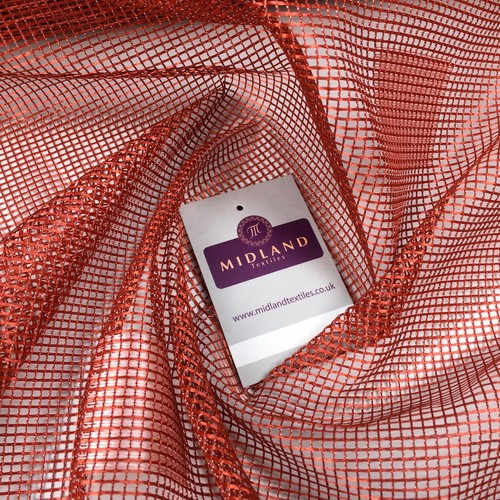 £2.99 Terracotta mesh net curtain Fabric 150 cm M186-44 Mtex - Picture 9 of 12