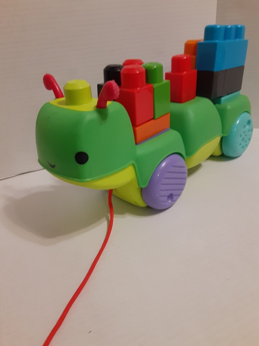 Kids@Work Mega Building Blocks Musical Caterpillar Pull Toy To Years