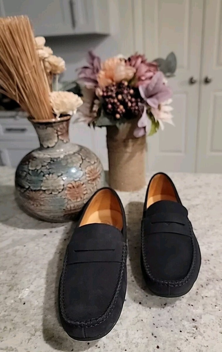 Journey West Black Suede Penny Loafers shoes Size 12M. New  display picture 1
