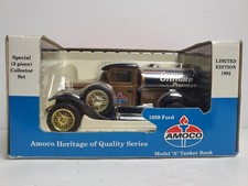 Amoco 1929 Ford Model A Die-Cast Metal Tanker Coin Bank 1:25 Scale NEW -GOLD-