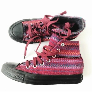multi colored high top converse