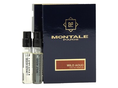 MONTALE PARIS WILD AOUD EDP 2.0ml .06fl oz x 2 COLOGNE PERFUME SPRAY SAMPLES