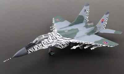 MIG-29A FULCRUM FIGHTER AIRCRAFT - SLOVAK TIGER 2002 - 1:72 HOBBY MASTER -HA6513