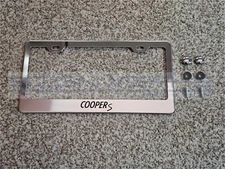 Mini Cooper S Chrome Stainless Steel US/Canada License Plate Frame