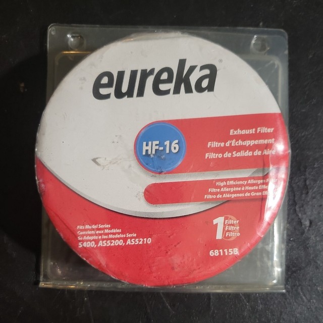 Eureka Hf16 HEPA Vacuum Filter Part 68115a Fits Models 5400 As5200