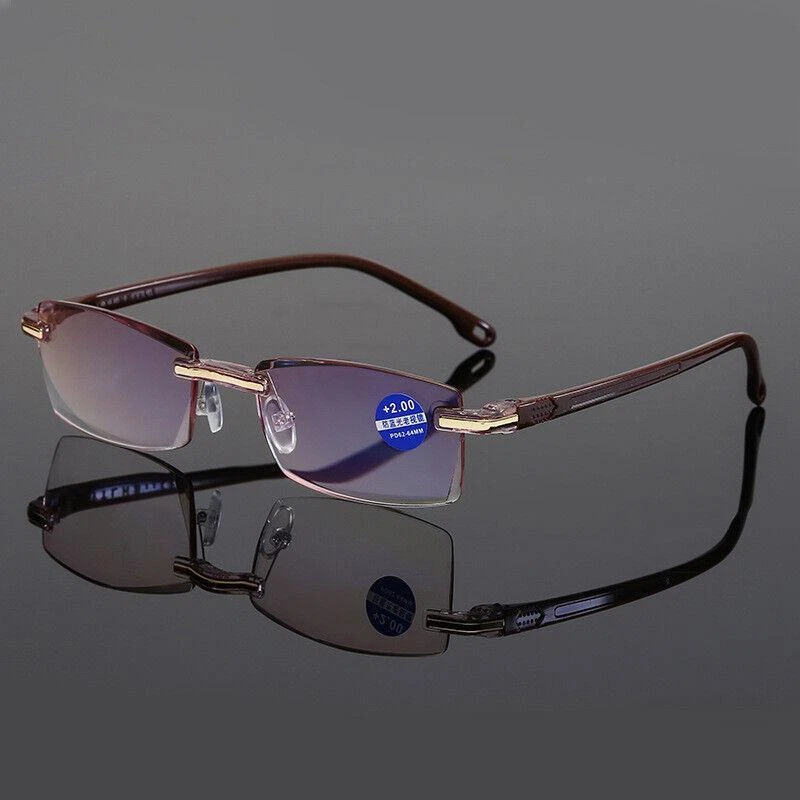 Progressive Sapphire High Hardness Anti blue Far and Near Dual use Reading Glass