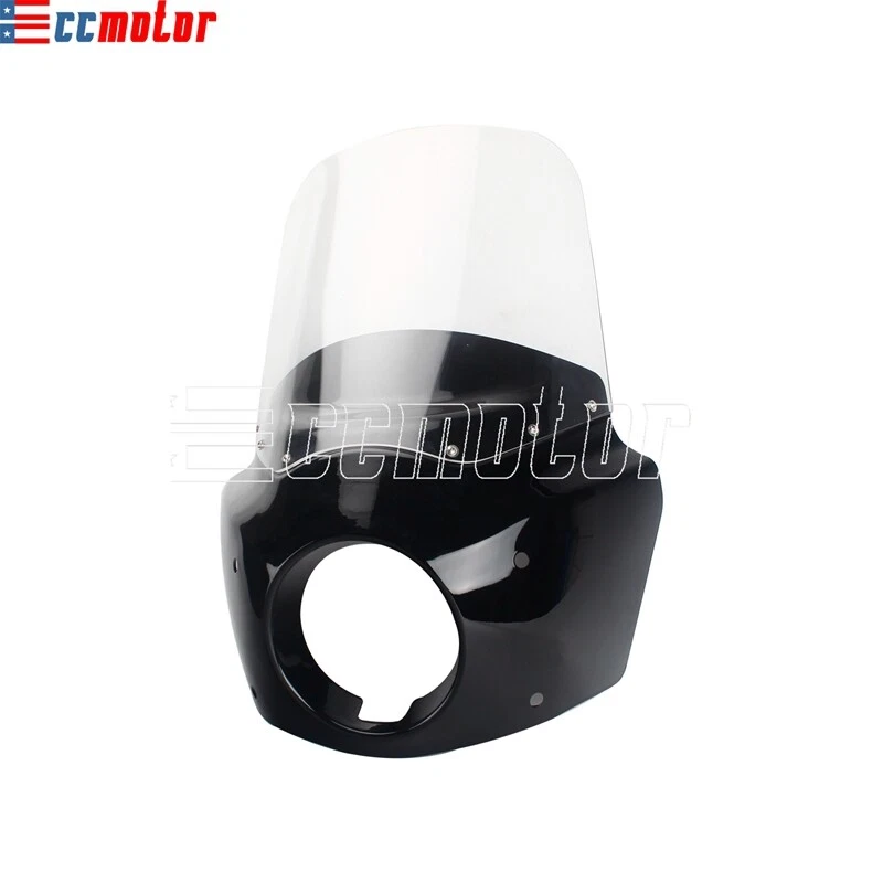 For '06-'17 Harley Dyna Street Bob FXDB FXDF FXDWG Club Style Fairing Windshield - Изображение 4 из 4