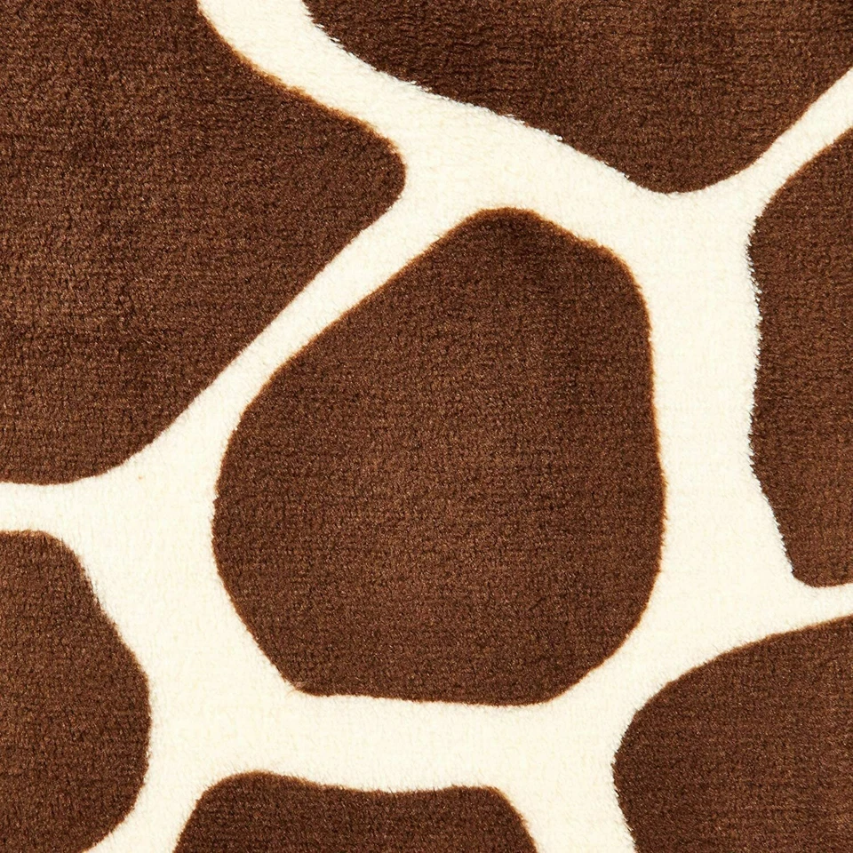 Giraffe Animal Print Flannel Throw Plush Cozy Super Soft Fleece Blanket Queen - Image 4 of 4