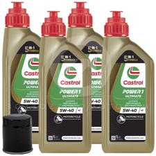 KIT D'ENTRETIEN 4L CASTROL ULTIMATE 5W40 + FILTRE DUCATI F1 750 1985-1988