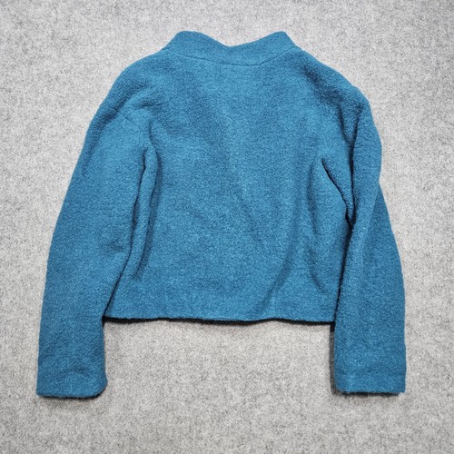 Womens LEIFSDOTTIR ANTHROPOLOGIE Wool Blend Zip Buckle Jacket Sz 14 - Picture 4 of 10