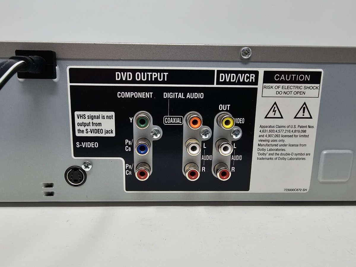 Electrohome VCR DVD Combo EH8008P 4 Head Hifi Stereo Progressive