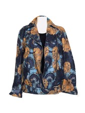 Rare Fabulous Emilio Pucci Printed Leather Biker Jacket