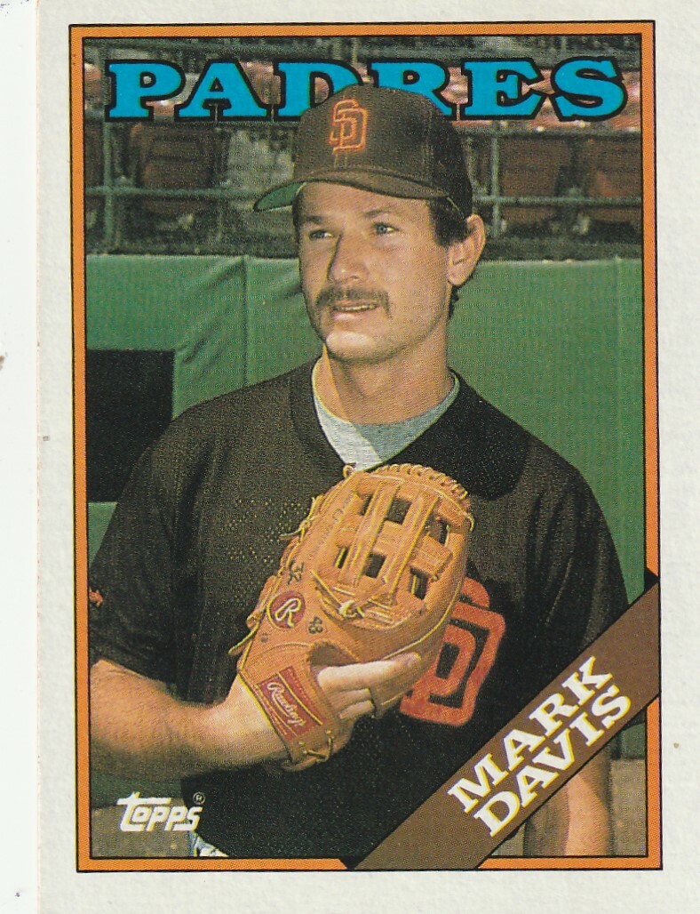FREE SHIPPING-MINT-1988 Topps Mark Davis #482 PADRES  PLUS BONUS CARDS