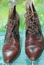Antique High Heel Boots Sz. 7 1/2
