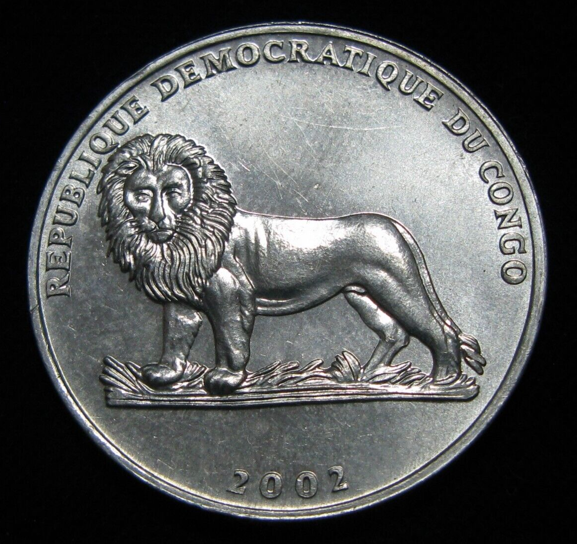 Zaldi2010 - Congo, 50 Cents from 2002. Giraffe and Lion | eBay