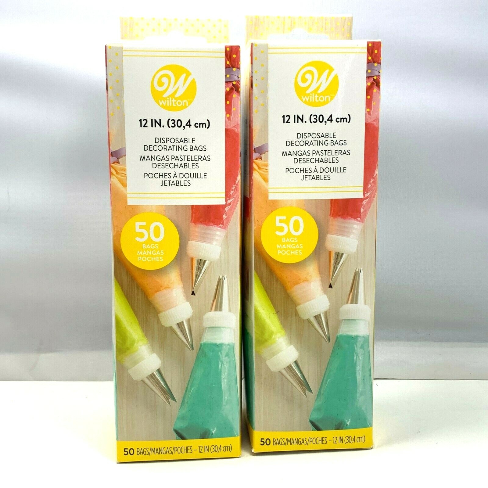 Wilton 12 in. (30,4cm) Disposable Decorating Bags (50 Bags)NEW IN BOX