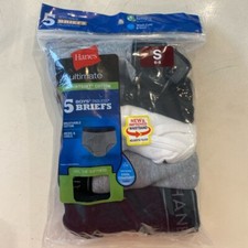 Hanes Boy  s Briefs. 5 Tagless Briefs. Comfortsoft Cotton. Wicks  Cools. Small