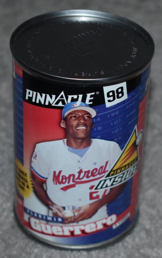 1998 PINNACLE INSIDE MONTREAL EXPOS VLADIMIR GUERRERO BASEBALL CARDS IN A CAN