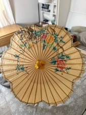 Vintage Chinese Umbrella/Parasol 18' X 18' hand made work